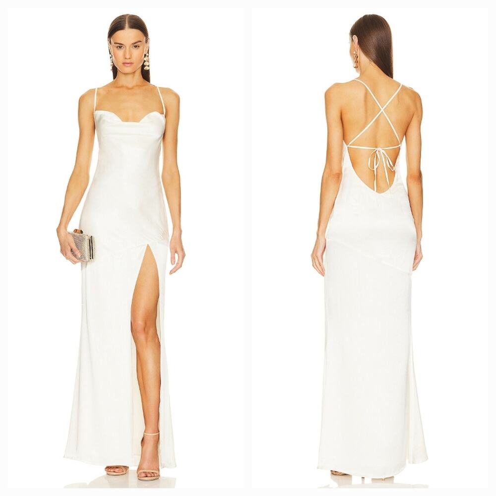 Michael Costello x REVOLVE Cecelia Gown in Ivory XS